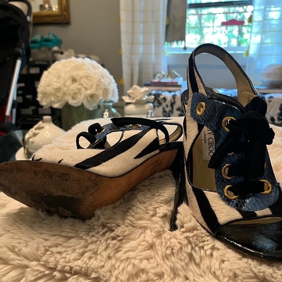 Jimmy Choo Zebra Print Heel - Picture 11 of 13